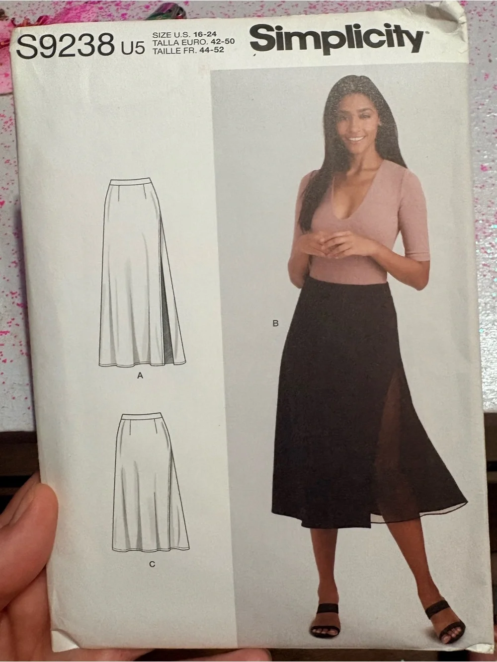 BN UNCUT SIMPLICITY 9238 U5 PLUS SIZE SEWING PATTERNS SKIRTS